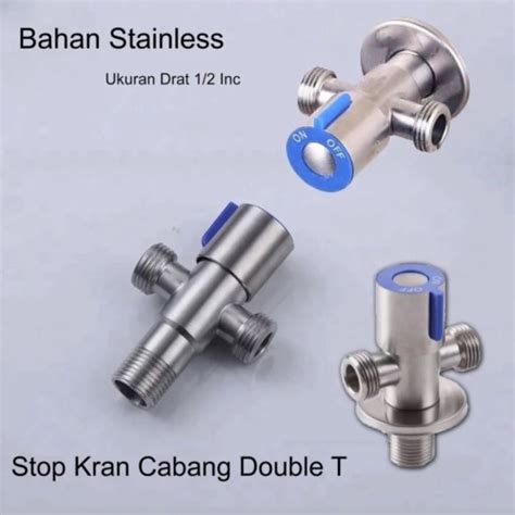 Jual Stop Kran Cabang 2 304 T Kran Cabang Tee 1 2 Inch 1 2 Berkualitas