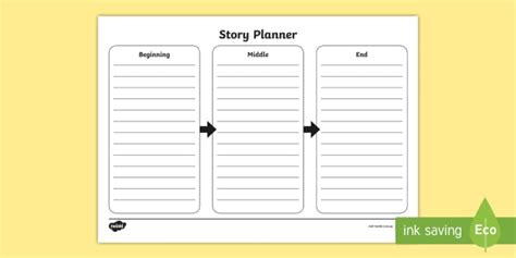 Story Structure Template Worksheet English Twinkl