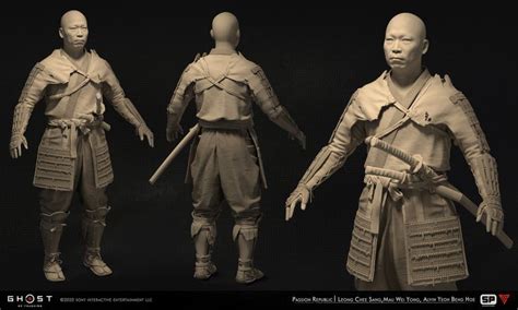 ArtStation Ghost Of Tsushima Character Modeling Passion Republic