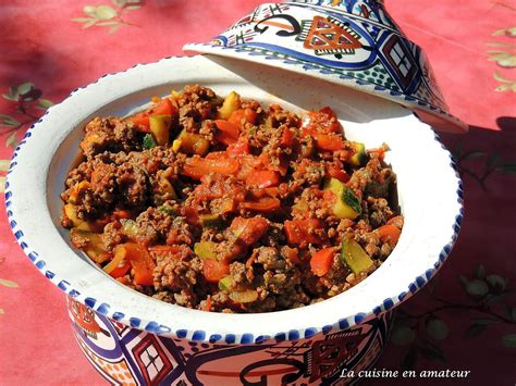 Recette de Tajine de viande hachée aux épices