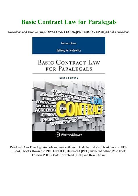 Introduction To Law For Paralegals 5th Edition Free Pdf