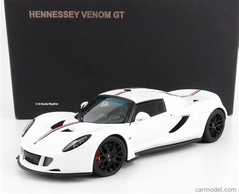 Autoart Scale Hennessey Venom Gt Coupe Spider White