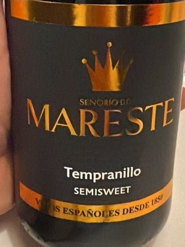 Senorio De Mareste Tempranillo Semisweet Vivino Us