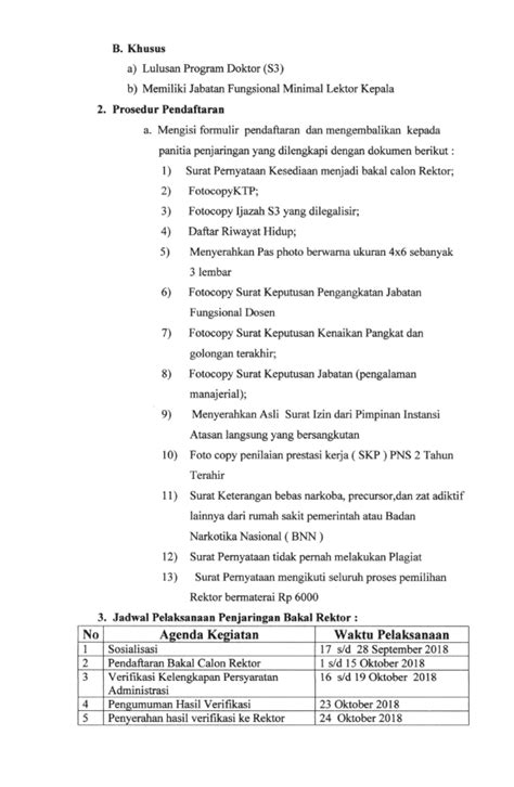 PENGUMUMAN Penjaringan Bakal Calon Rektor IAIN Syekh Nurjati Cirebon