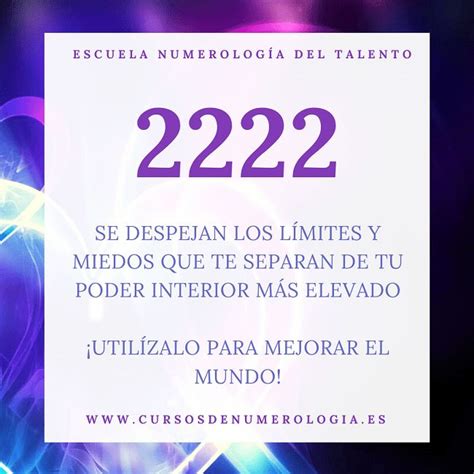 Significado del número 2222 Numerología 2222 Cursos de Numerologia