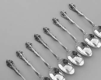 Oneida Heirloom Michelangelo Stainless Spoon Set Of 6 Spoons 3 Soup