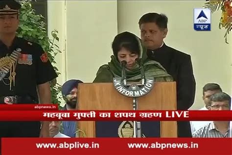 Mehbooba Mufti Sworn In As Jammu Kashmir S First Woman Chief Minister