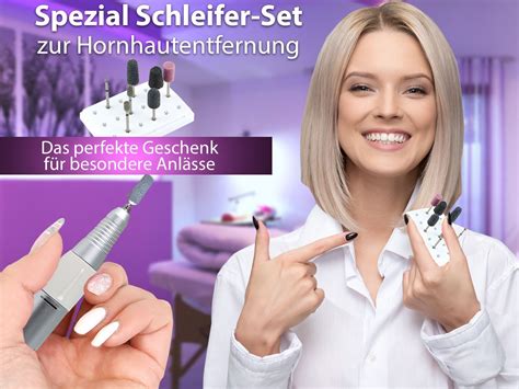 Profi Fußpflegegerät Set Nagelfräser Diamantfräser Pediküre