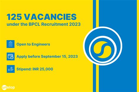 BPCL Recruitment 2023 For BTech: 25K Stipend; 125 Posts // Unstop