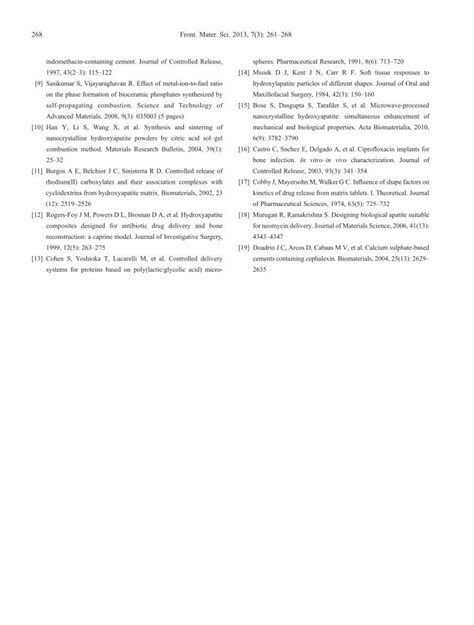 PDF Effect Of Particle Size Of Calcium Phosphate Based Bioceramic