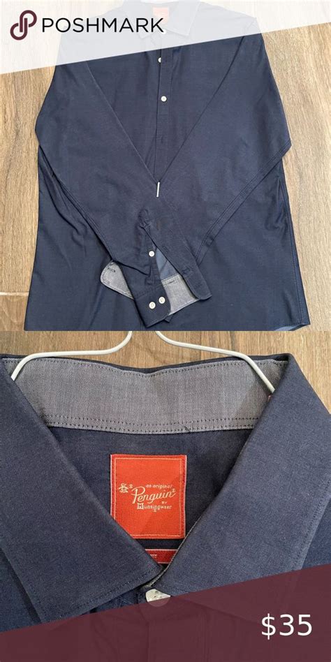 Penguin Slim Fit Button Down Denim Button Up Button Up Shirts