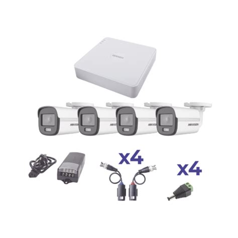 Kit Colorvu Turbohd 1080p Lite Dvr 4 Canales 4 Cámaras Bala