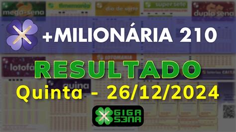 Milionária 210 confira o resultado do sorteio de hoje dia 26 de