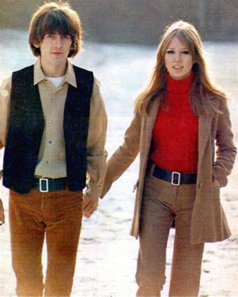 They Roared Vintage George Harrison Pattie Boyd 60s Fashion Pattie Boyd