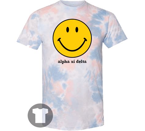 Alpha Xi Delta Tie Dye Smile