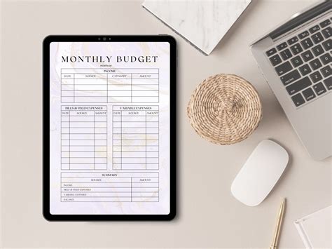 Modern Minimalist Finance Planner Personal Budgeting Financial Goals