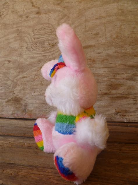 Vintage Pink Bunny Rabbit Plush Etsy