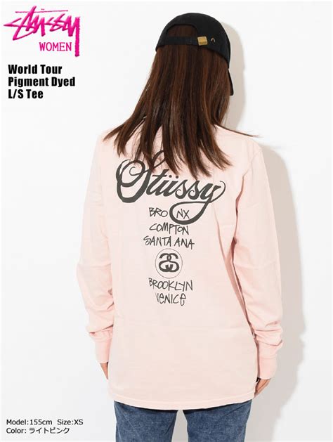 【楽天市場】【アウトレット不良箇所あり】ステューシー Stussy Tシャツ 長袖 レディース Women World Tour