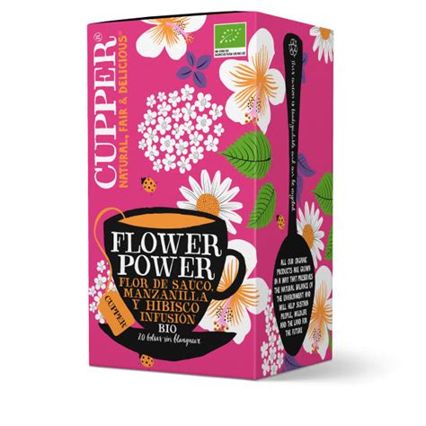 Infusi N Flower Power Con Flor De Sauco Manzanilla E Hibisco Cupper Bio