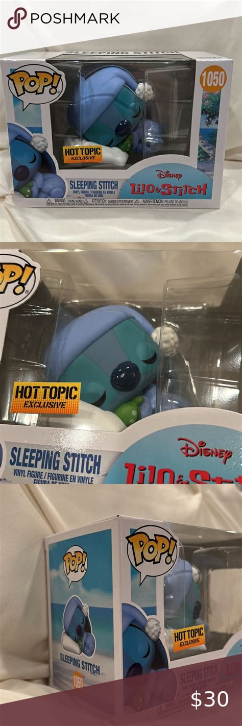 Funko X Disney Lilo Stitch Pop Sleeping Stitch Vinyl Figure NIB