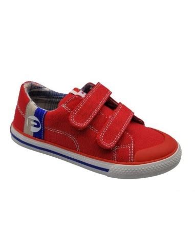 Zapatillas De Lona Con Velcro Para Ni Os Pablosky En Color Rojo Color