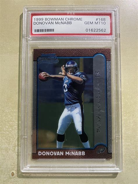 Donovan Mcnabb Bowman Chrome Rookie Card Rc Psa Syracuse