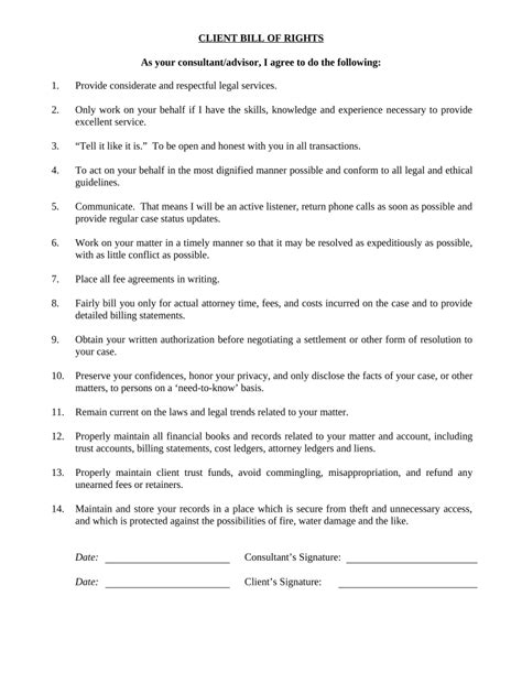 Client Bill Of Rights Form Fill Out And Sign Printable Pdf Template Airslate Signnow