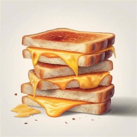 Premium Photo Grilled Cheese Sandwiches Topped With Butter Or