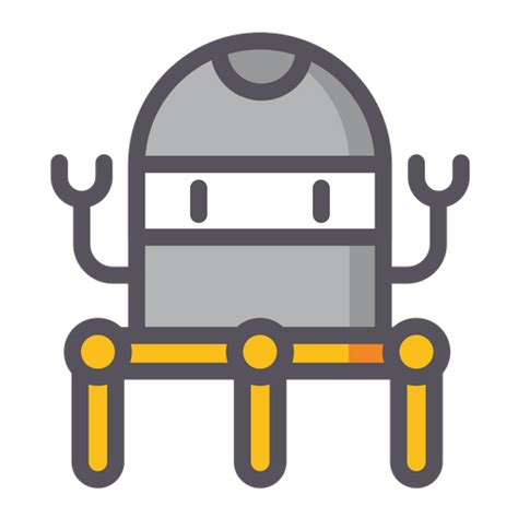 Nanorobots Icon Download In Colored Outline Style