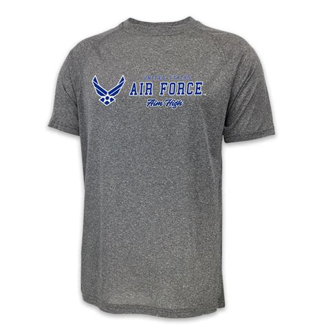 U S Air Force T Shirts United States Air Force Aim High Performance T Shirt