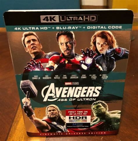 Avengers Age Of Ultron K Uhd Blu Ray Disc Case Slip Cover For Sale