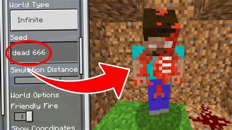 Why You Should Never Play On This Seed In Minecraft Pocket Edition Scary Minecraft Seed Youtube