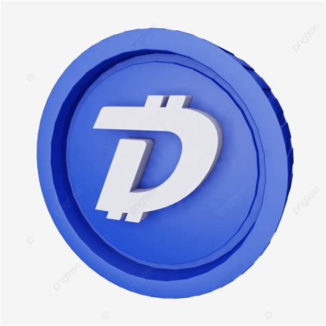 3d Digibyte Cryptocurrency Icon Symbol Render Digibytes