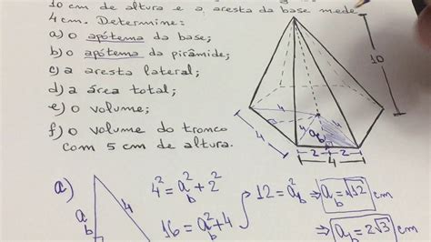 Geometria Espacial Q Ab Ap Tema Da Base E Da Pir Mide Youtube