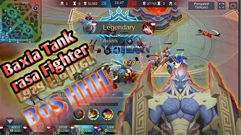 Gameplay Baxia Baxia Top 1perfeck Tank Rasa Fighter Mobile Legends