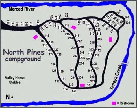 Yosemite National Park Campground Maps