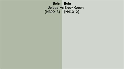 Behr Jojoba Vs Brook Green Side By Side Comparison