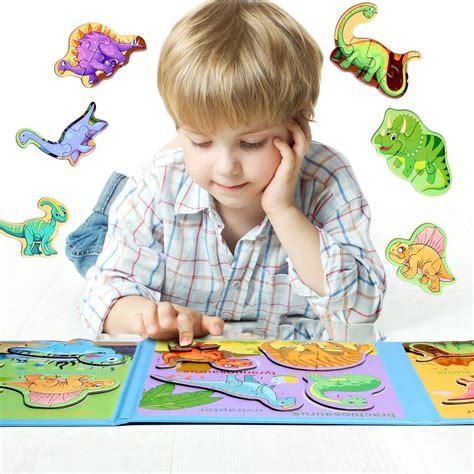 magnetic dinosaur creative puzzle book mgt toys