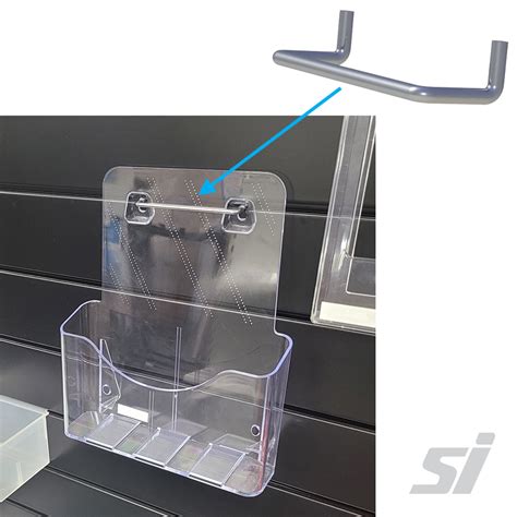 Slatwall Adapter For Acrylic Brochure Holder A4 Portrait