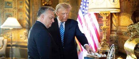 Orban nennt Trump Präsident des Friedens Trump empfängt Orban privat