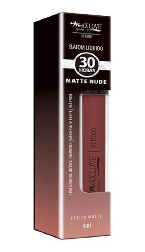 Batom Líquido Matte Horas Nude Cor Max Love ml Parcelamento sem juros