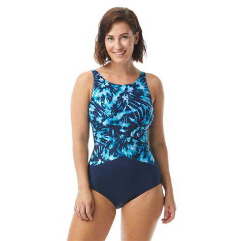 Gabar High Neck One Piece Swimsuit Tahiti Tie Dye Tyr Sport Inc