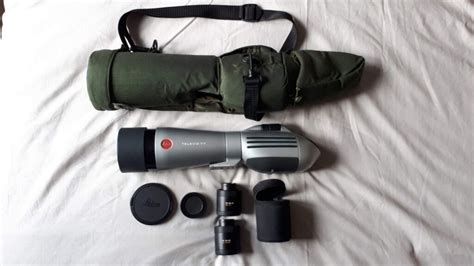 Leica 77 Televid Angled Spotting Scope Telescope 20x Ww And 32x Ww