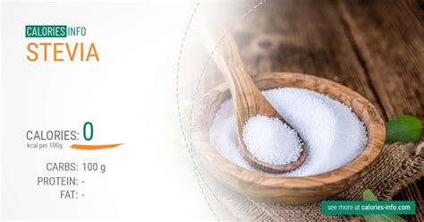 Stevia Calories and Nutrition (100g)