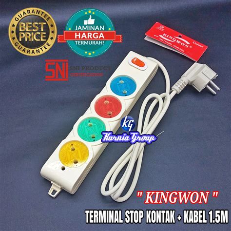 Jual Terminal Stop Kontak Lubang Kabel M Siap Pakai Colokan Roll