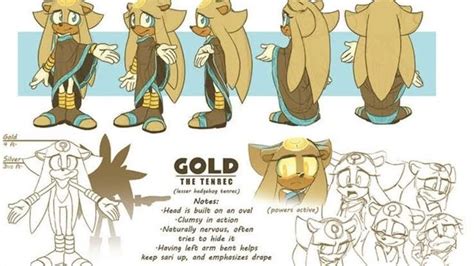 Gold The Tenrec Sonic Heroes Character Design Sonic Art