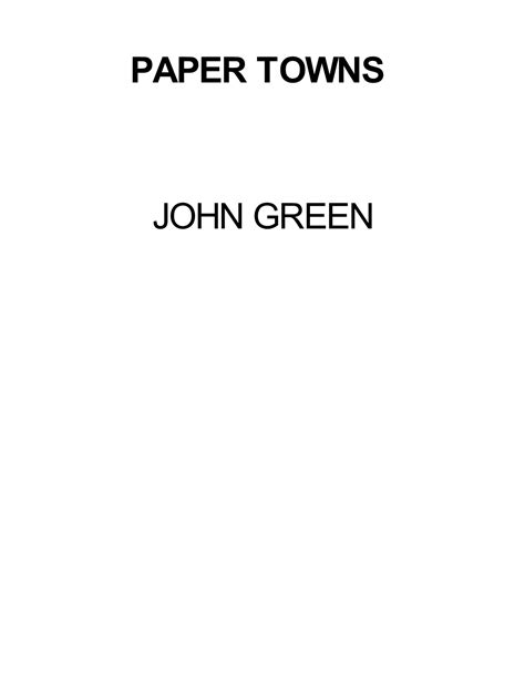 Paper Towns Audiobook Download 7