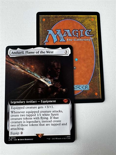 Anduril, Flame of the West Extended Art – Tolarian Library