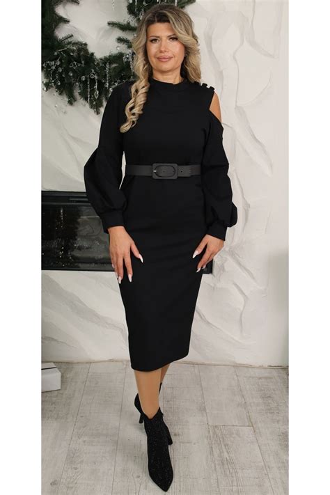 Нарядне плаття 2025 великого розміру LB249701 чорний недорого в Україні ...