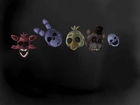 Fnaf Heads Copy By Pie530 On Deviantart